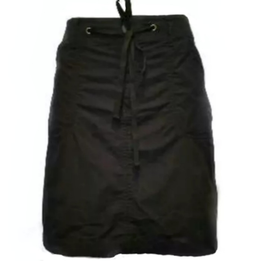 Black Chino Mini Skirt